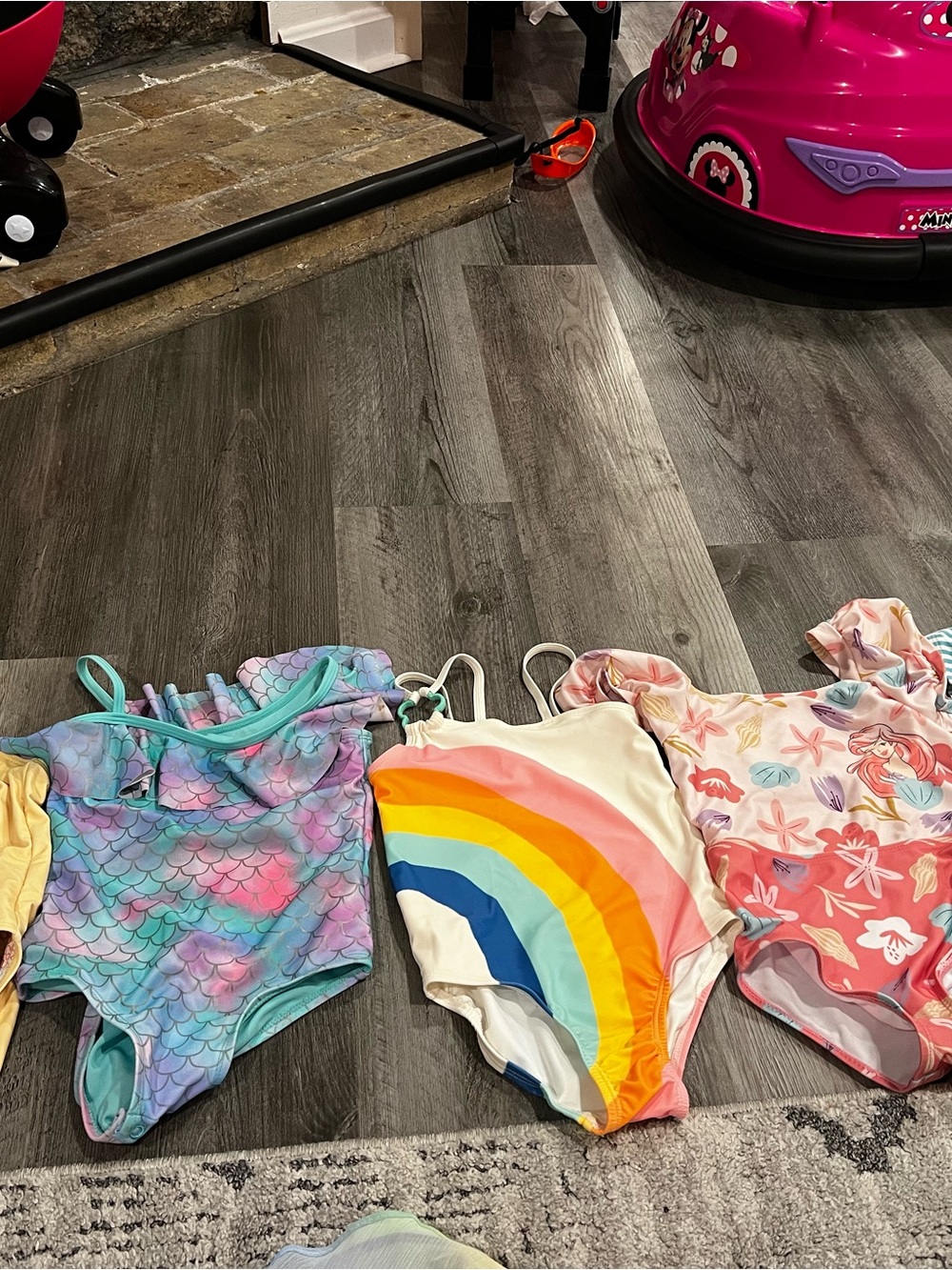 Disney One-Piece Swimsuit - White with Rainbow Arc
